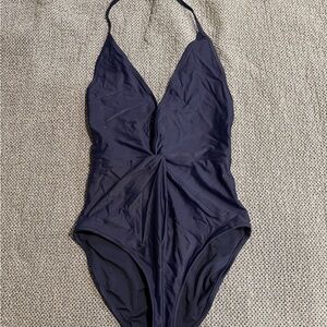 Aerie Navy Blue One-Piece Swimsuit